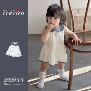 Girls Summer Dress Korean Children's Clothing One-Year-Old Baby Girl Little Chanel Style Dress Fashionable Kids Vest Dress