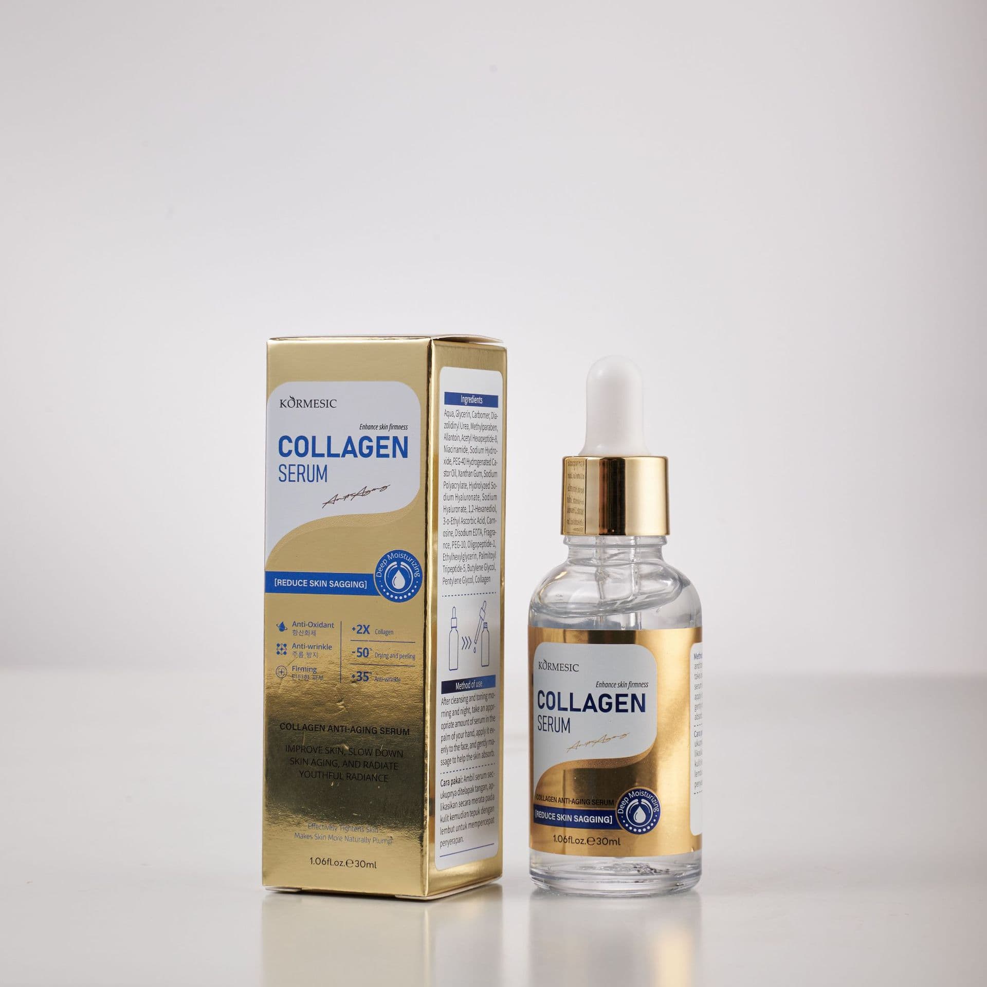 BPOM Indonesia KORMESIC collagen essence skin hydrating and moisturizing facial care solution direct sale