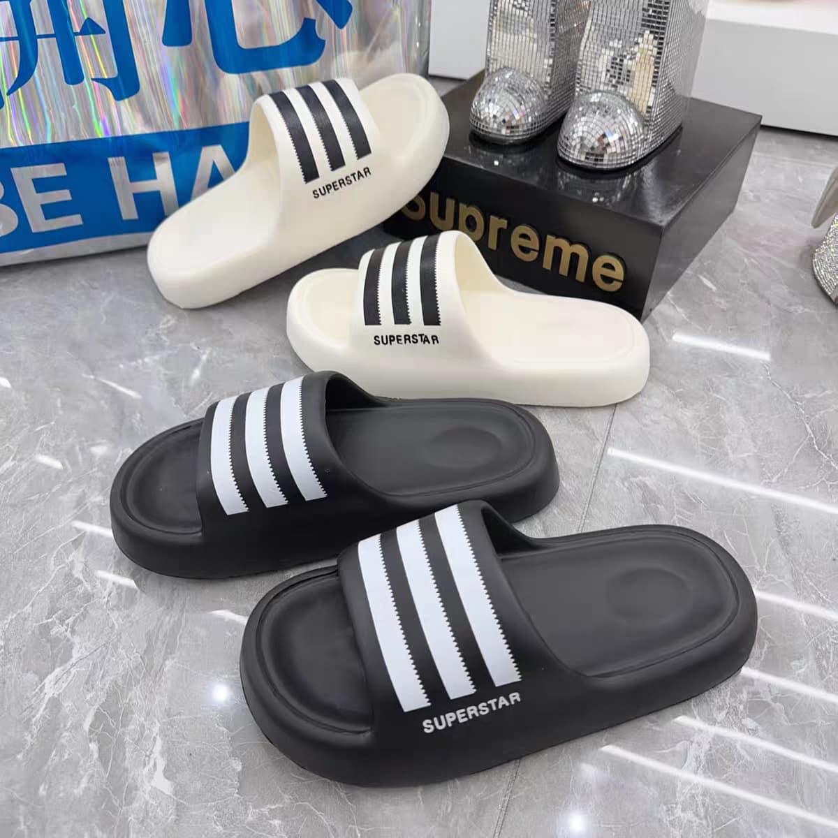 Women's Summer Flip Flops, New EVA Soft Sole Slippers for Home and Outdoor, Men's Sandals