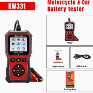 KW331 Car Battery Tester 6V 12V 24V Battery Analyzer Battery Tester