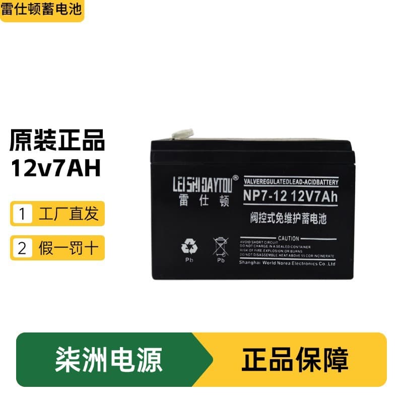 Riston Battery NP7-12 for Solar Power Generation, 12V7AH Access Control Equipment