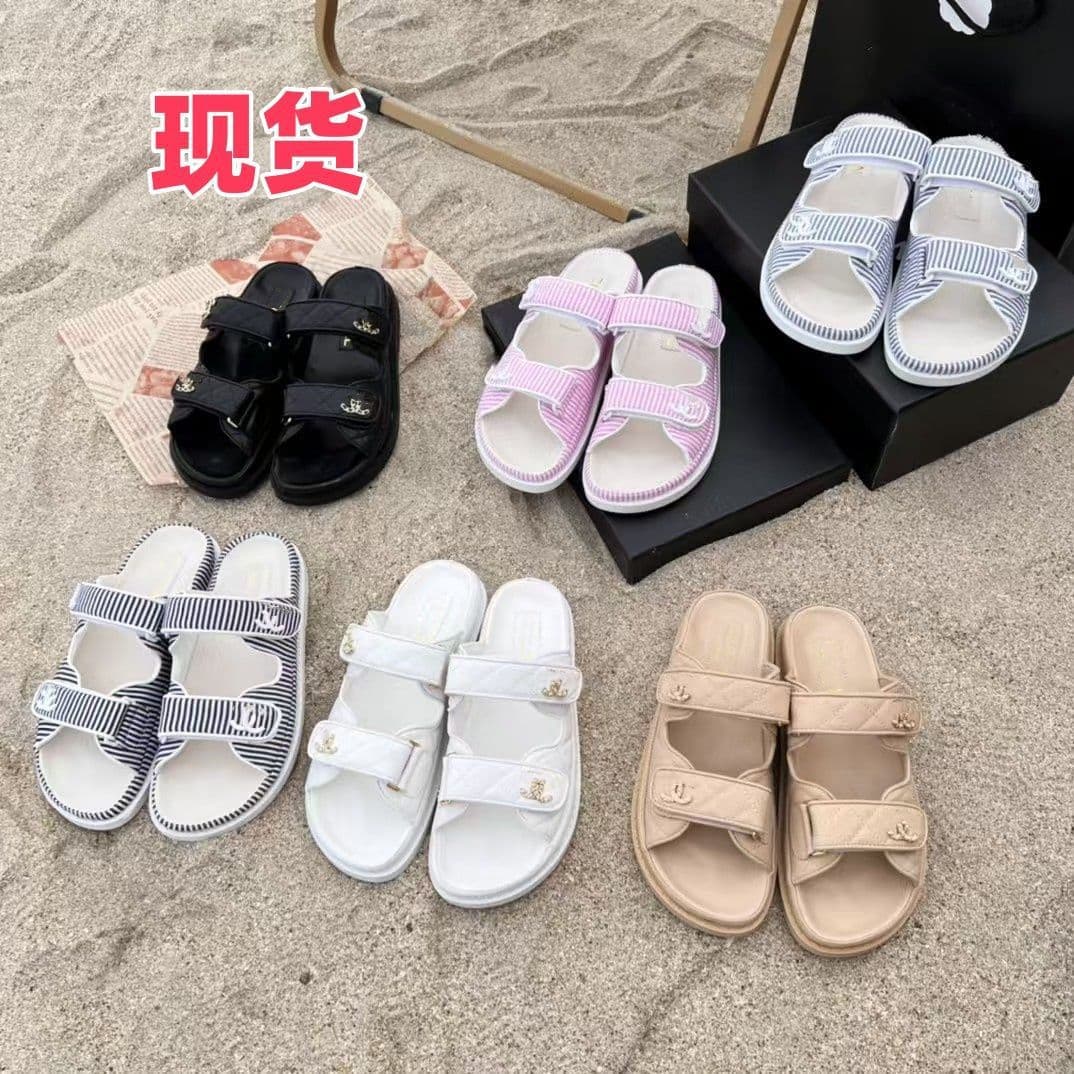 High Platform Velcro Sandals with Metal Buckle, Beach Sandals 26 Early Spring/Summer Fashion Casual Slip-On Slippers