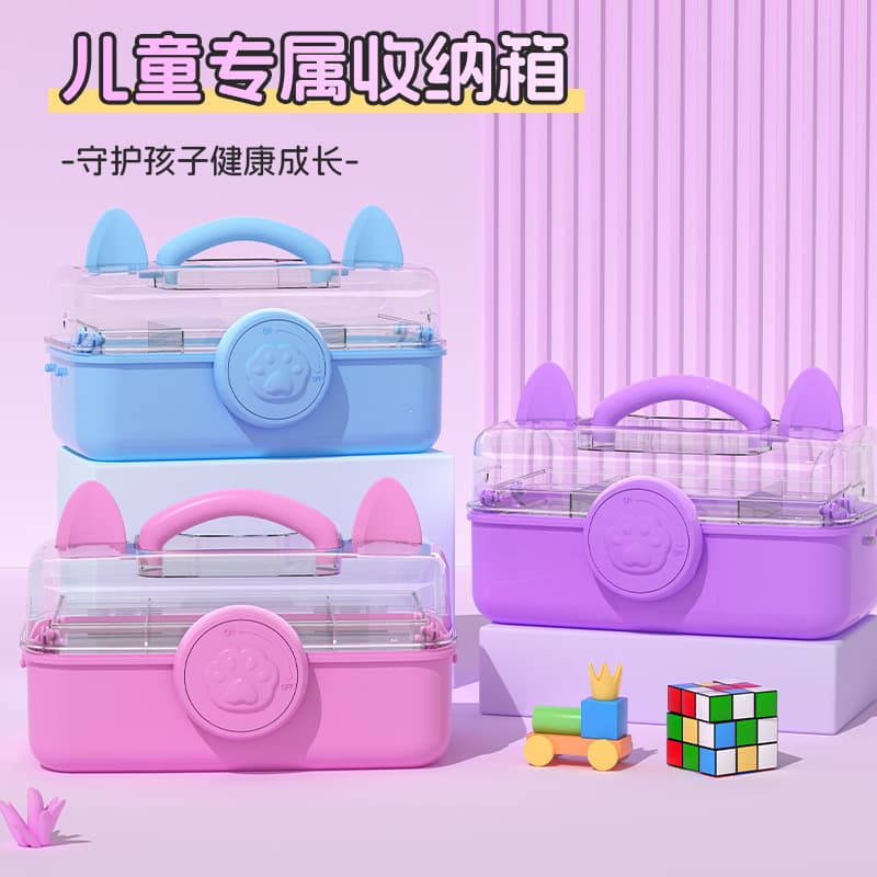 Original Three-Tier Personalized Storage Box, Multi-functional Organizer Basket for Sticker and Wax Seal Supplies
