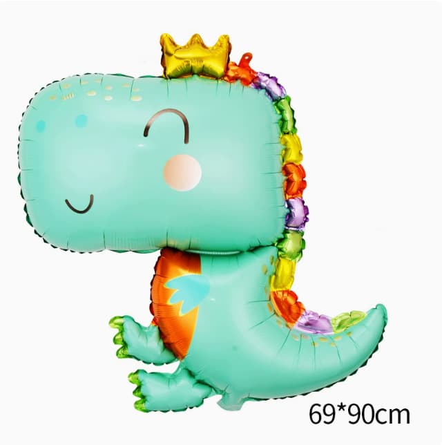 Green Dinosaur Balloon Background Decoration for Baby's First Birthday Photo Props, Birthday Party Setup for Boys and Girls