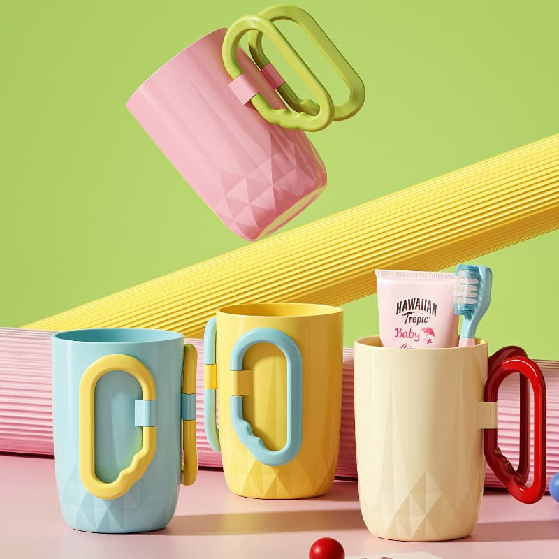 Minimalist Couple Mouthwash Cup for Home and Student Dorms, High-end Cute Children's Wash Cup