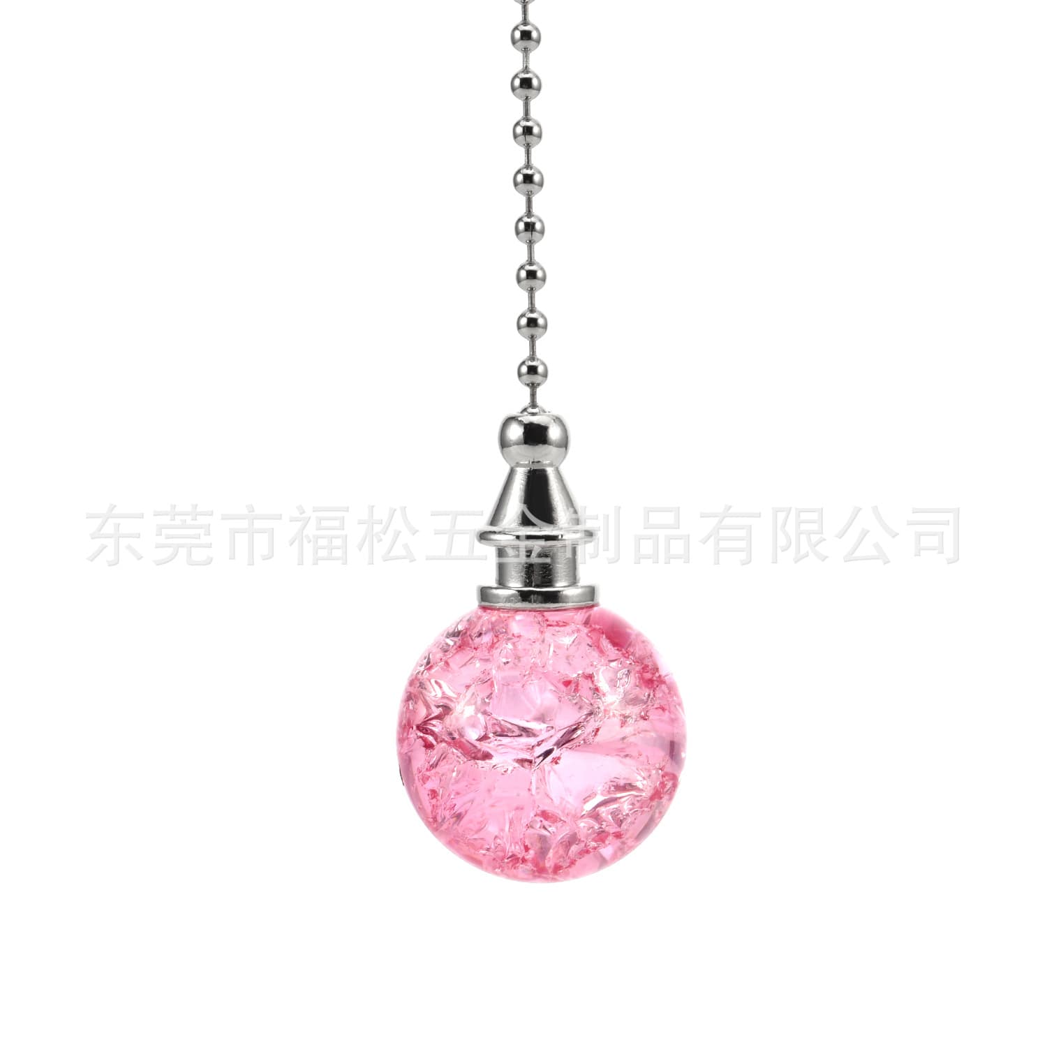 Foreign trade cross-border cracked crystal lamp zipper, ceiling fan chandelier crystal pendant switch, crystal ball pendant