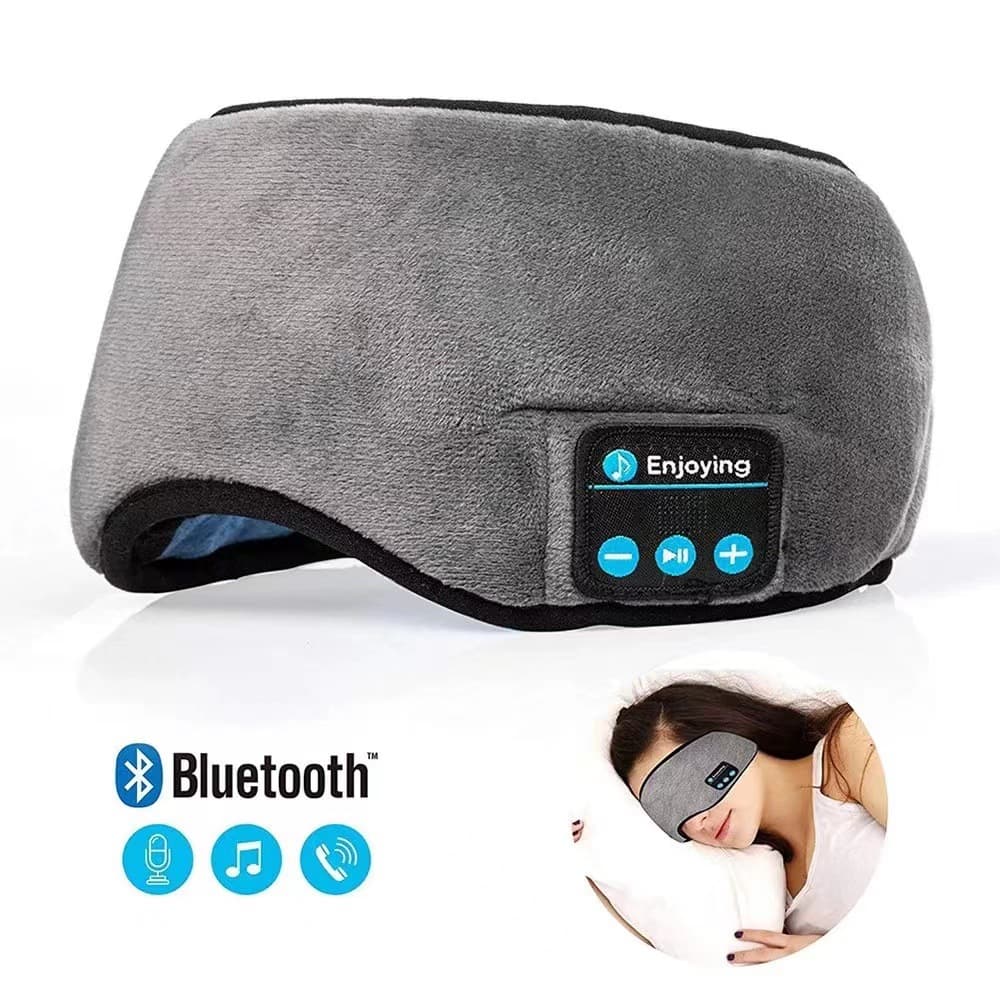 Cross-border Bluetooth 5.0 Sleep Eye Mask Smart Wireless Music Eye Mask Nap Eye Mask Light-blocking Eye Mask Answer Calls