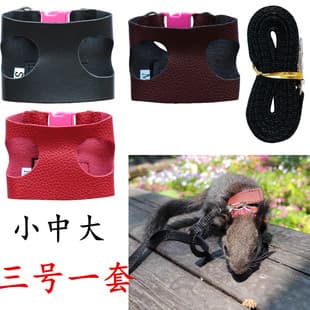 Three-Size Squirrel Anti-Tangle Harness Set Snow King Squirrel Training Leash Squirrel Leash
