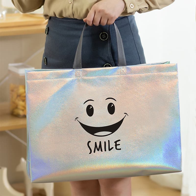 Laser Cut Non-Woven Shopping Bag Fashion Brand Packaging Women's Footwear Store Handbag Gift Bag Customizable Logo Printing