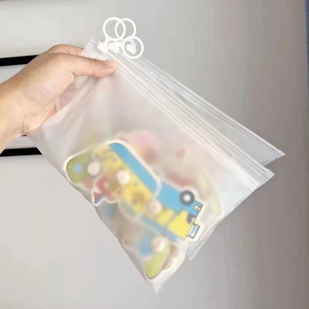In-Stock Pull-Tab EVA Double-Sided Frosted Mask Bags, Towel Zipper Bags, Socks and Cosmetic Pull-Tab Storage Packaging Bags
