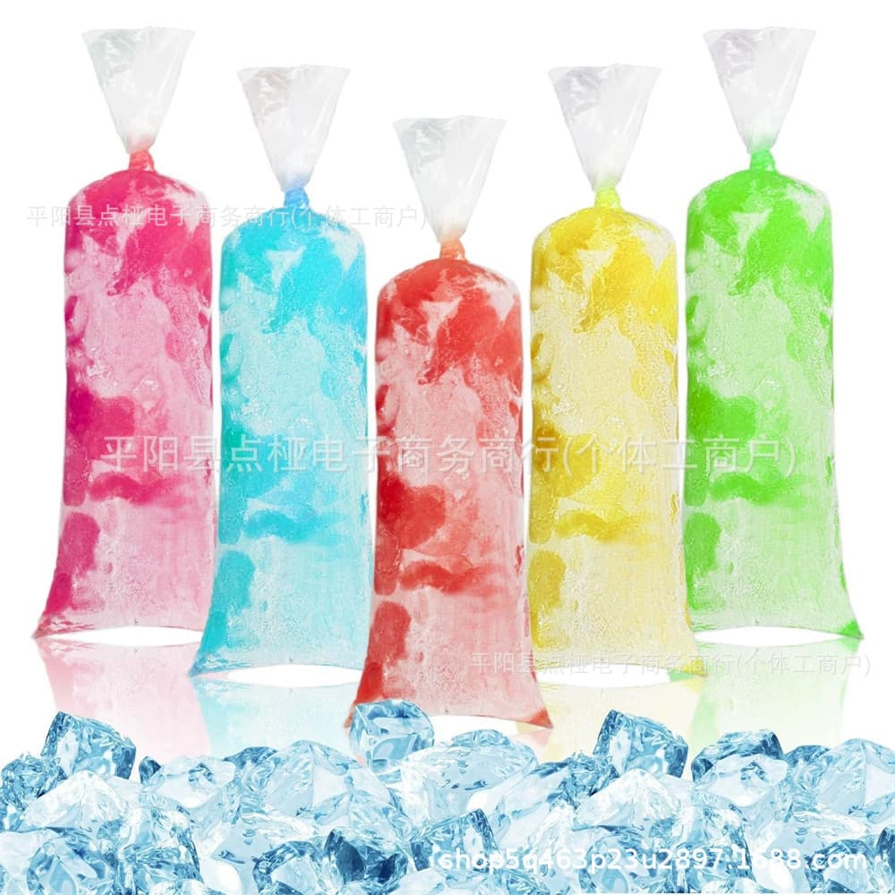 Pop ice bag transparent crushed ice packaging bag ice cream fresh bag household DIY pop ice bag ice bag plastic bag