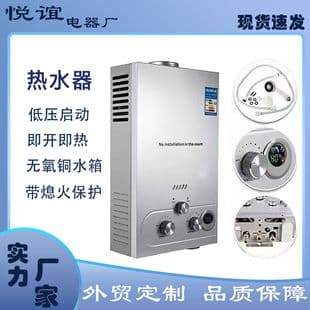 Factory Direct Flue-Type Household Gas Water Heater LPG Natural Gas Zero Water Pressure