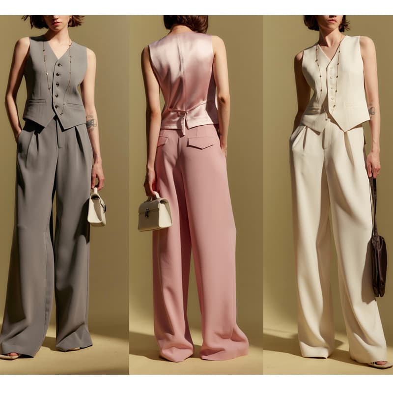 Summer Vest Pants Two-piece Women's Suit 2023 Women's Tops Casual Pants Versatile Fashion Casual Suit