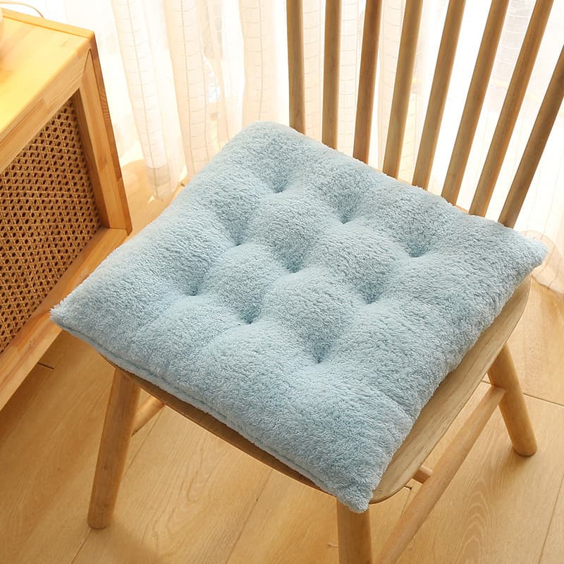 Thickened Chair Cushion Skin-Friendly Plush Seat Cushion for Home Dining Chair Office Student Chair Pad