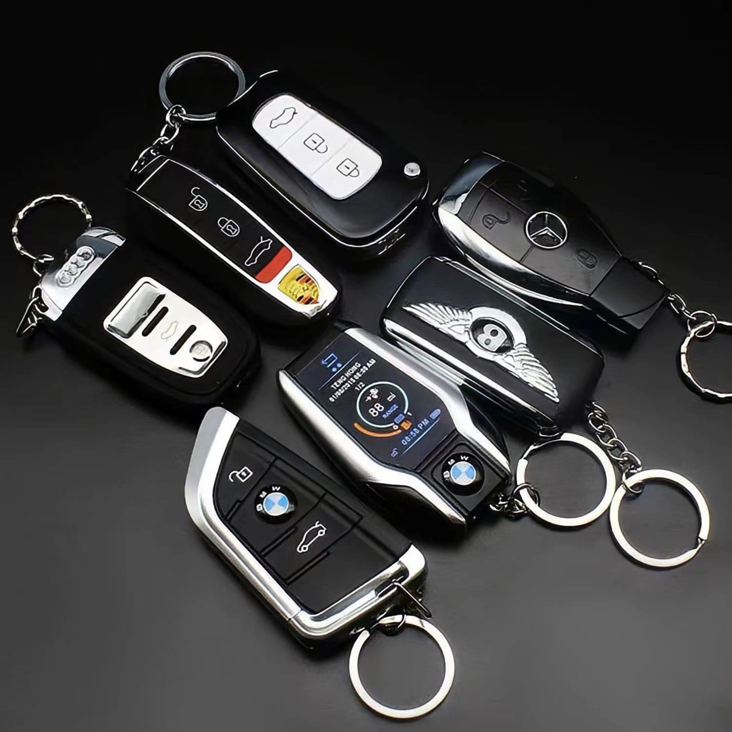 BMW Mercedes Audi Porsche Inflatable Lighter Simulation Model Luxury Car Creative Personalized Lighter Decoration