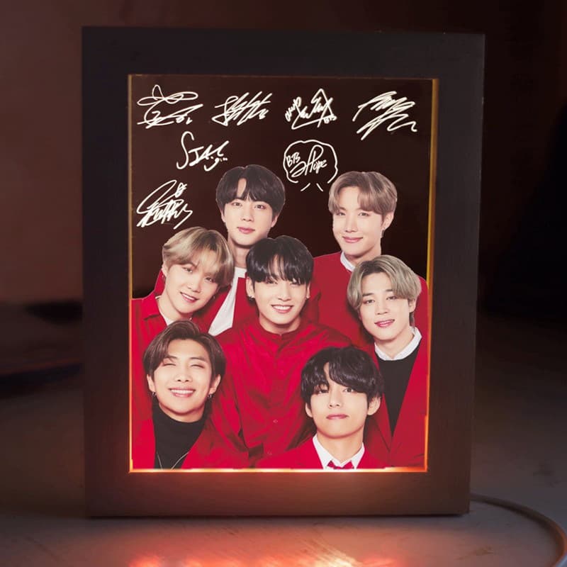 Boy Group Style Peripherals BTS Jungkook Jung Joon-Si Kim Taehyung Warm Light Lamp 002
