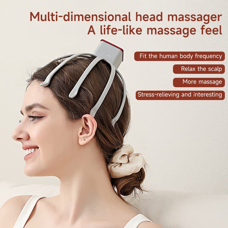 Cross-border popular electric multi-claw massager head vibration massager octopus massage soothing scalp massager