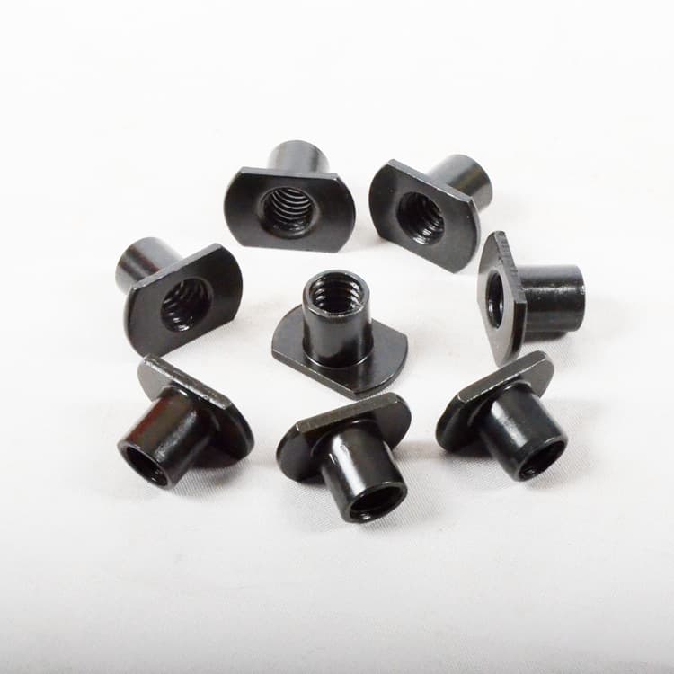T-nut, black zinc plated.