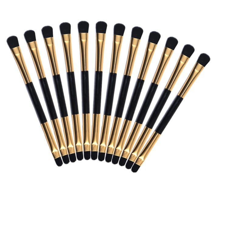 New one-brush dual-purpose double-headed eye shadow brush, single soft-bristled blending brush, lip brush, beauty makeup brush, silkworm brush manufacturer