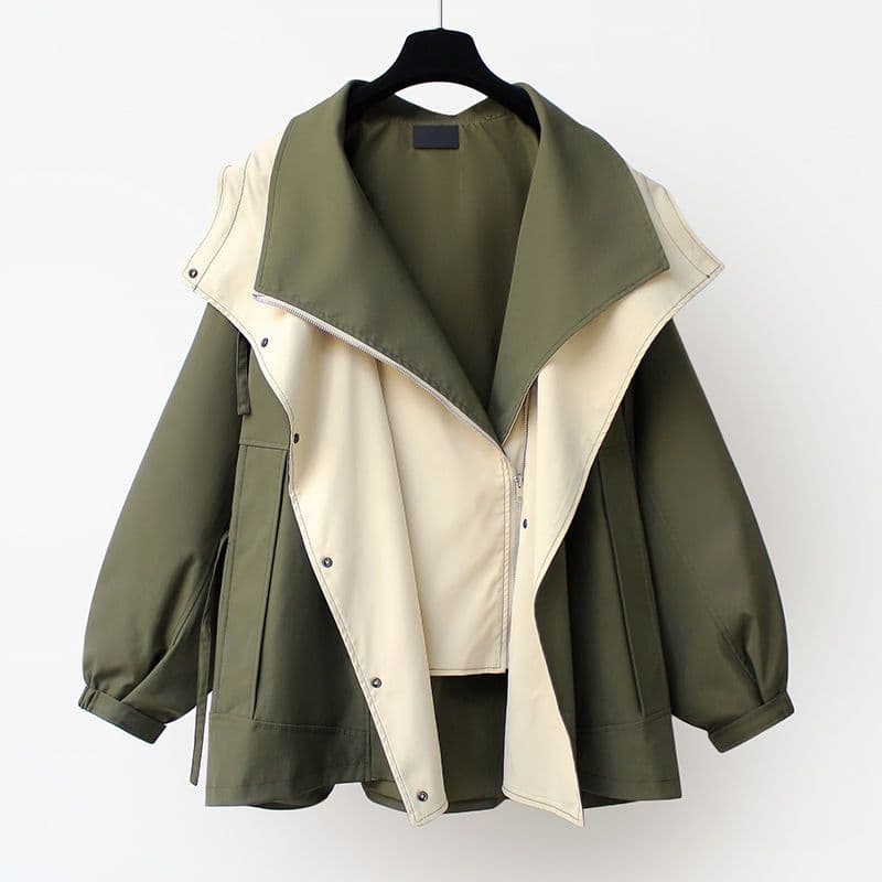 Waist mid-length windbreaker 2026 new Korean style new women's spring and autumn casual popular workwear jacket