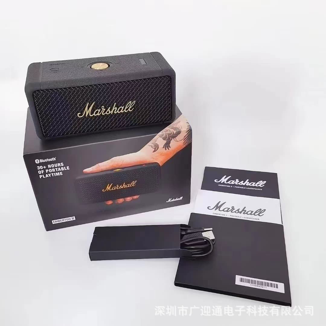 Suitable for Cross-Border Use, Marshall Emberton II Wireless Bluetooth Speaker, Portable Outdoor Speaker