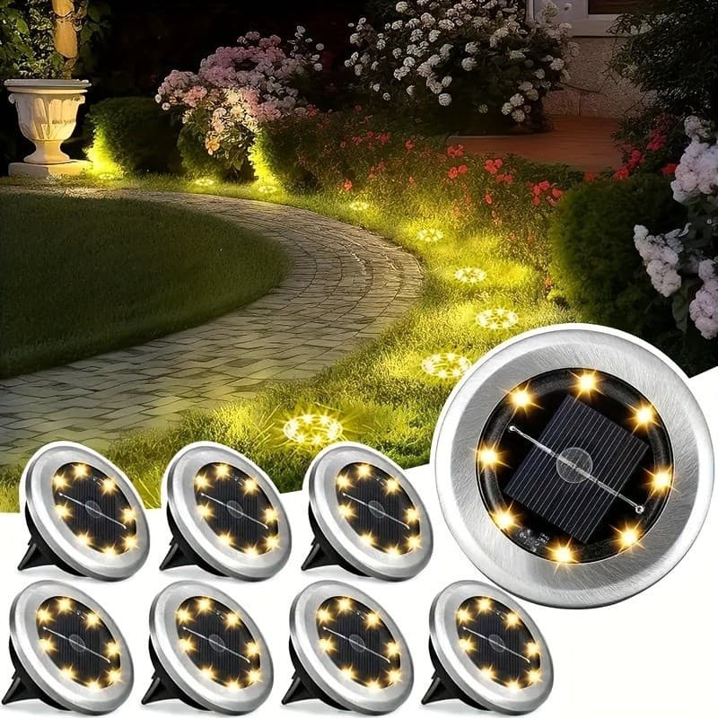 8LED Solar Buried Light Ni-MH Battery Actual 200 Environmental All