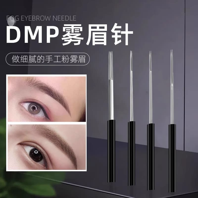 DPM Permanent Makeup Needles: Manual Mist Eyebrow Round 3 Needle, Tapered Round 5 Needle for Shading, Row Needles for Brow Stroke, Permanent Makeup Supplies & Tools