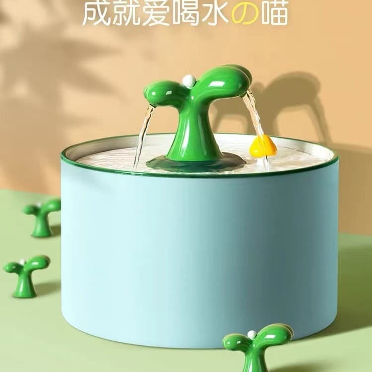 Ceramic Pet Water Fountain Dog Cat Drinking Device Non-electric No-drip Moving Water Supplies For Cats Dogs