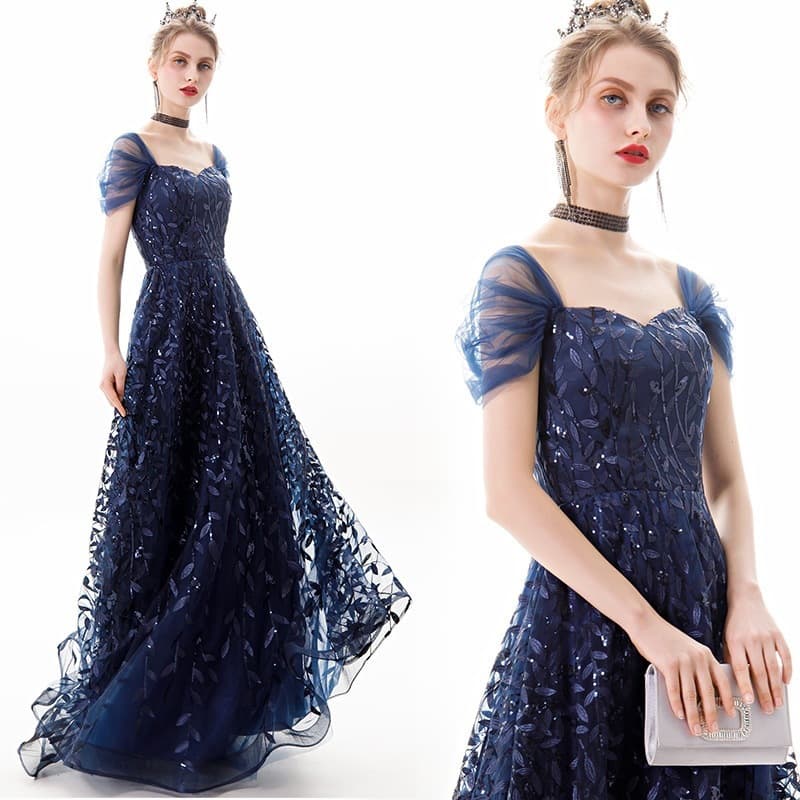 European and American banquet evening dress for women new elegant long annual meeting celebrity aura queen host evening dress skirt