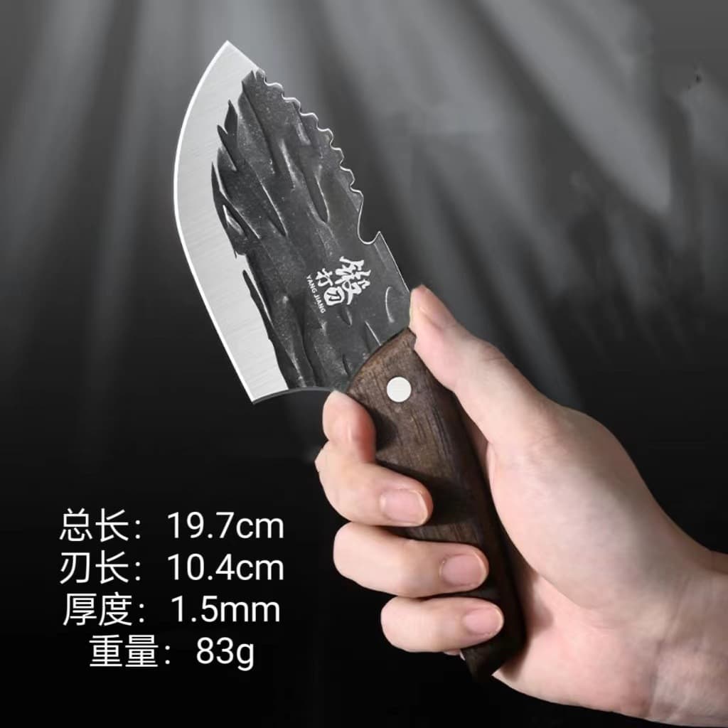 Hand-Forged Mini Outdoor Knife, Home Boning Knife, Pig Butcher Knife, Dual-Purpose Fish Knife, Butcher Meat Knife