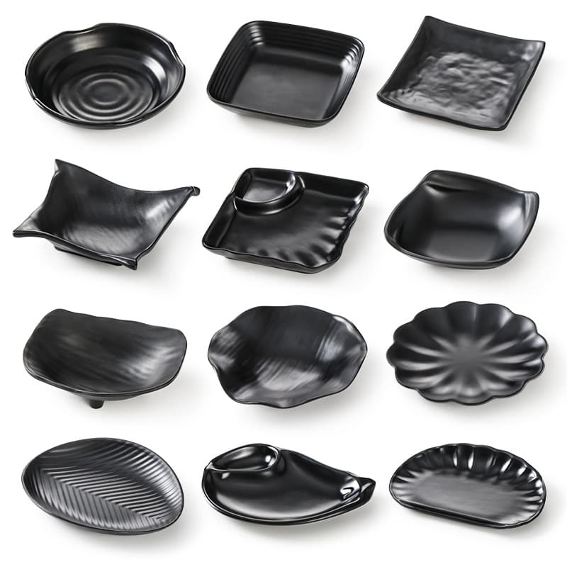 Melamine Tableware Plastic Plate Commercial Small Dish KTV Bar Snack Plate Melon Seed Dried Fruit Fries Tray