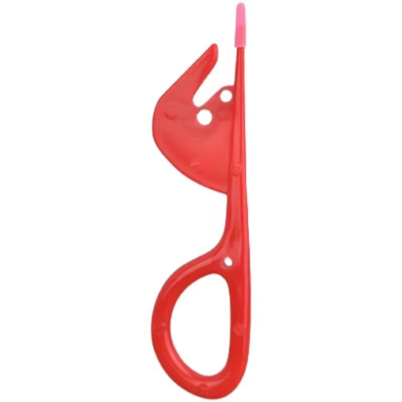 Poultry gutting knife, fish and eel cleaning tool, chicken intestine knife with flipping and threading features