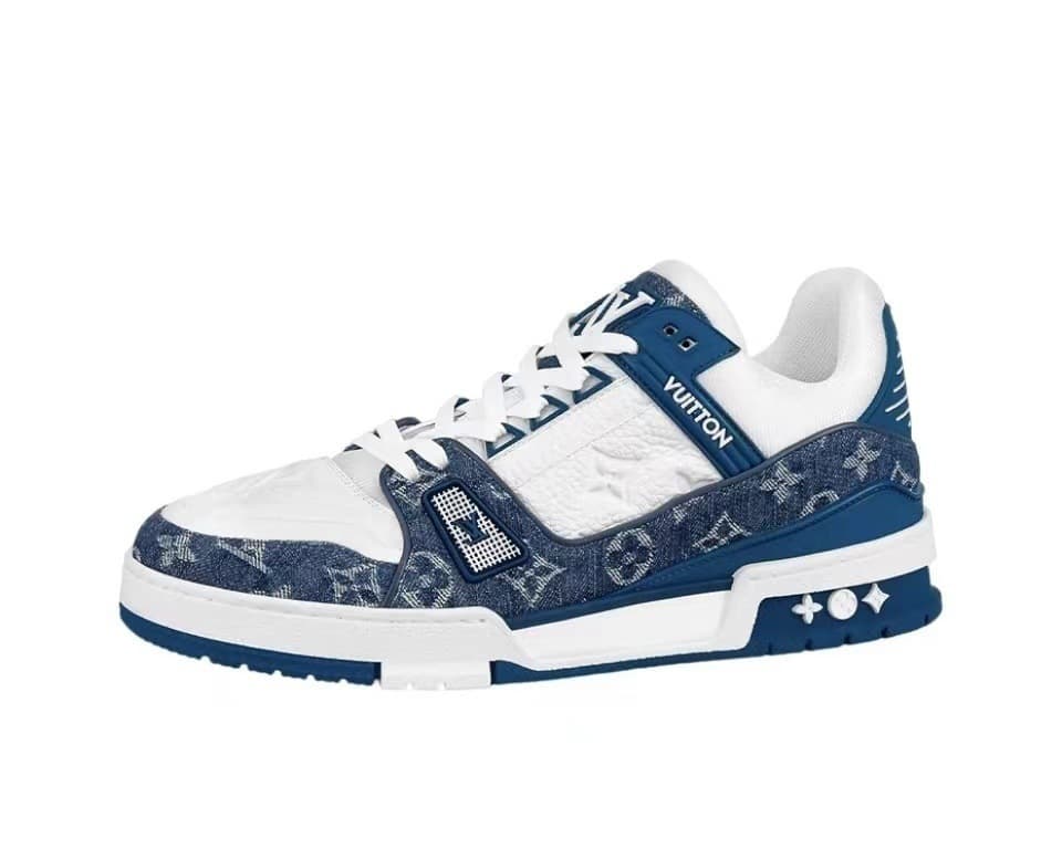 Donkey Brand Shoes Trainer 1st Generation Chunky New Denim Blue Printed Thick Sole Casual Trendy Sneakers for Men and Women