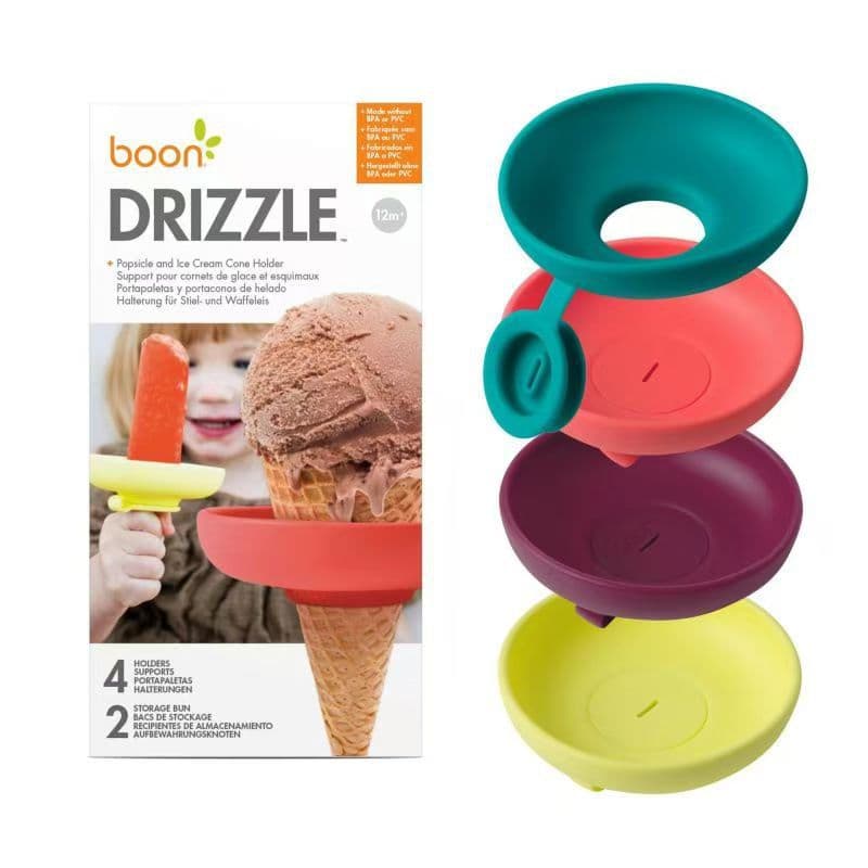 Ice Cream Stand Cross-Border New Summer Silicone Children's Ice Cream Holder, Leak-Proof Ice Cream Drip Catcher