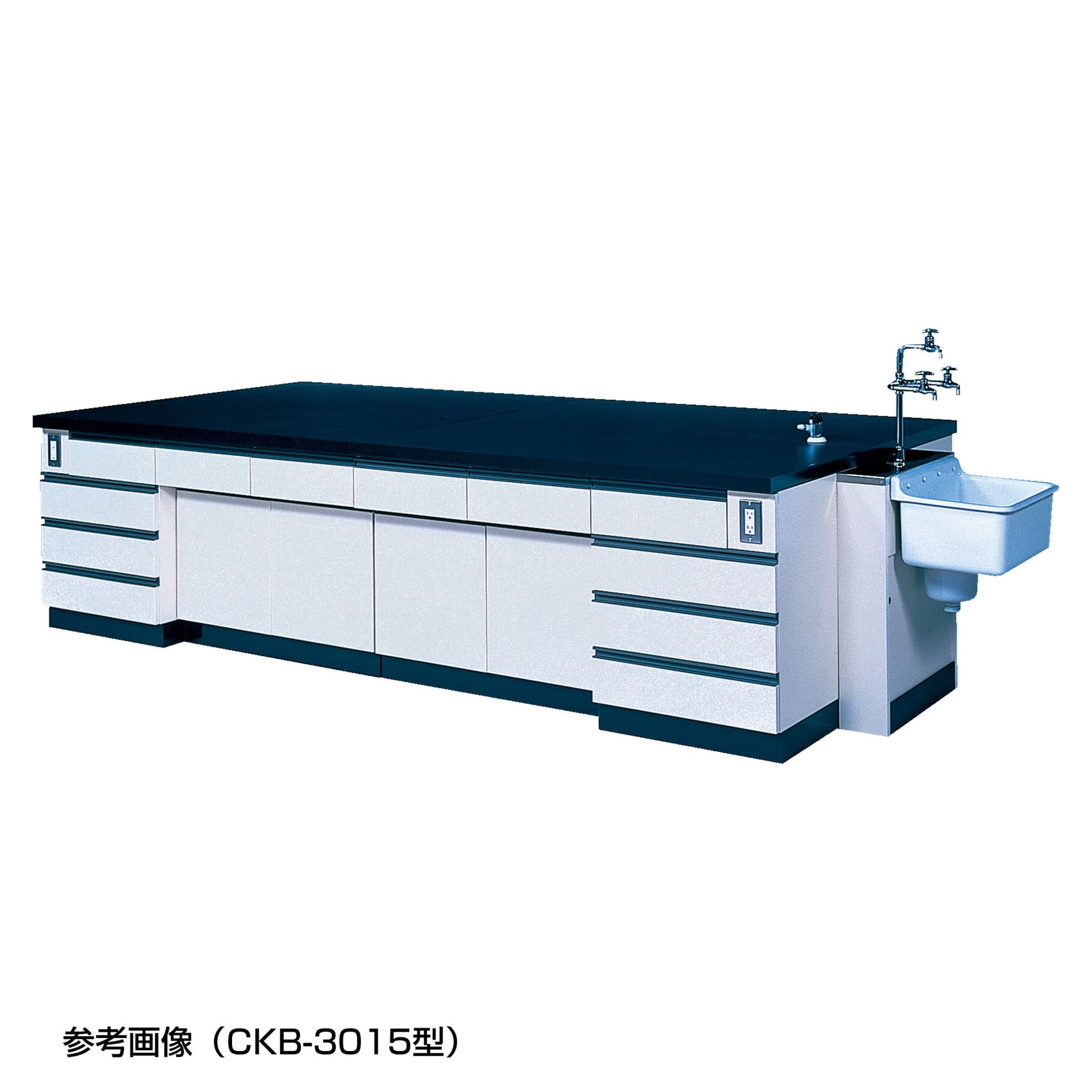 SIBATA Science A47680-009 Laboratory Workbench with Ceramic Sink CKB-1812