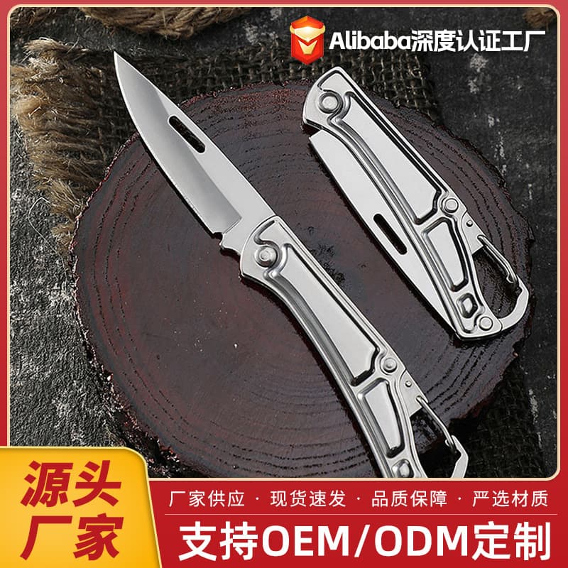 Portable Folding Stainless Steel Fruit Knife Kitchen Tools Mini Peeler Knife for Melons and Fruits Compact Sharp Blade Knife