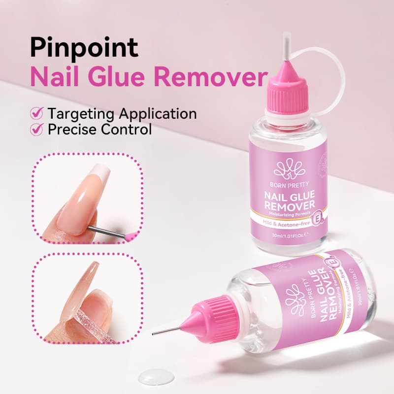 BORN PRETTY needle glue remover, powerful glue softener that does not hurt your hands, nail glue dissolver