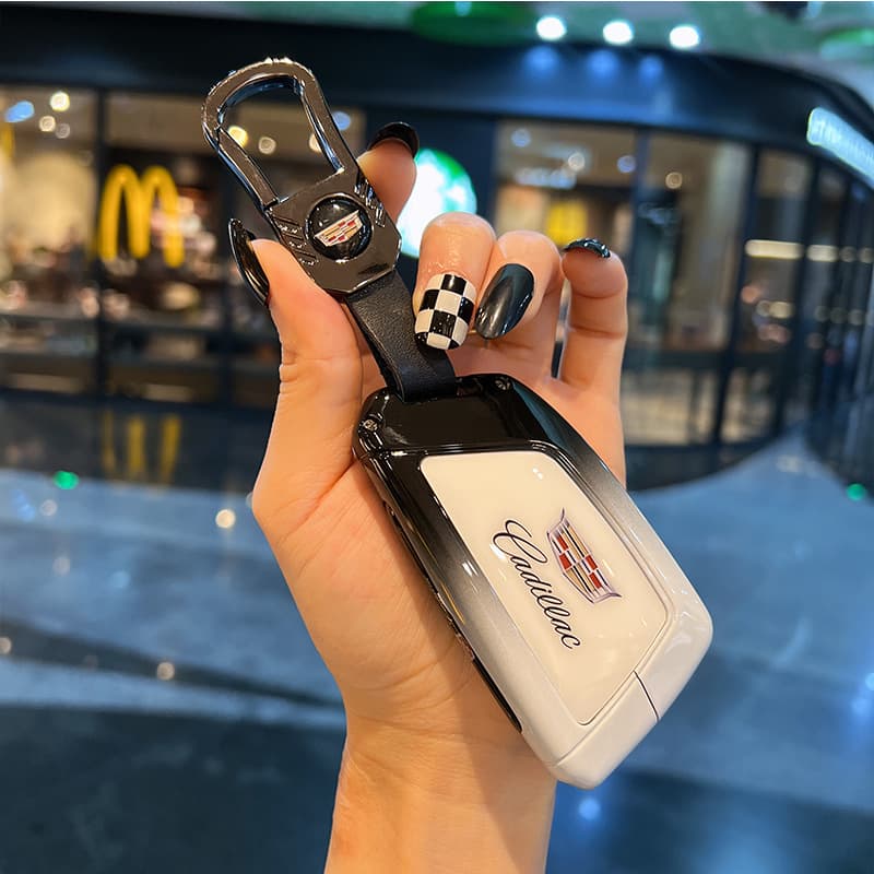 Compatible with Cadillac XT5 Key Case CT5/XT4/XT6/CT6/XTS Car ATSL Shell CT4 Gradient Buckle Cover