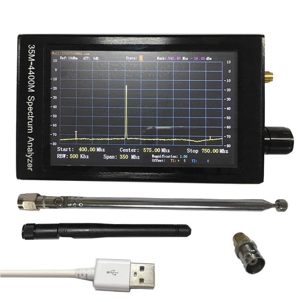2024 Handheld Portable Spectrum Analyzer 35M-4400MHz for Laboratory RF High-Frequency EMC Troubleshooting