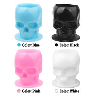 New Cross-border Tattoo Ink Cups Skull Color Cups Tattoo Tools 100pcs/Pack Assorted Colors
