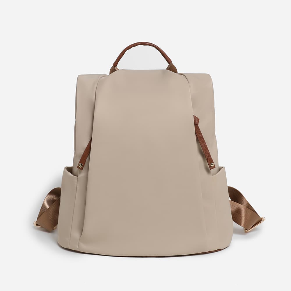 Urban Minimalist Large Capacity Lightweight Anti-Theft Women's Backpack Fashionable 2025 Spring Nylon Soft Shoulder Bag
