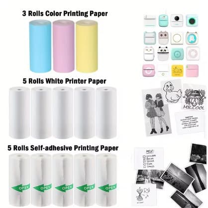 Cross-border printer special thermal printing paper label paper transparent paper 57*25mm wrong color paper self-adhesive sticker