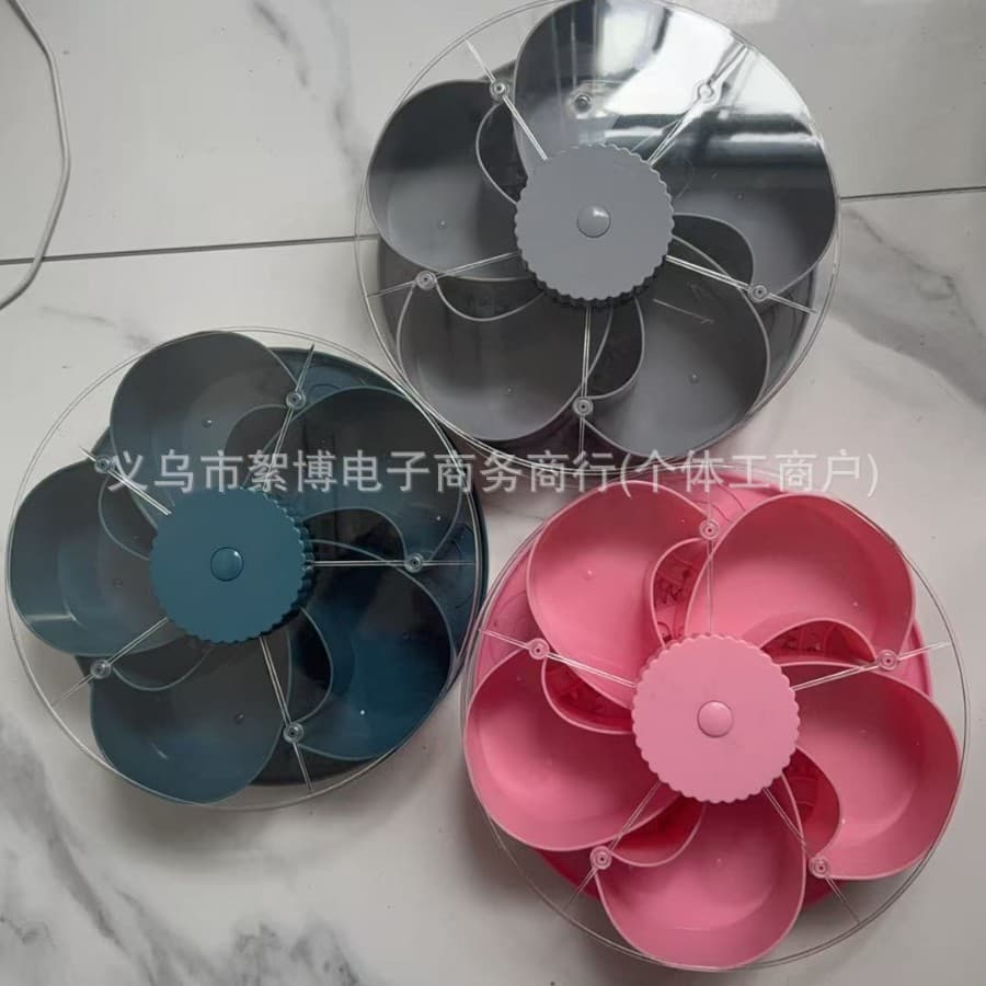 Cross-Border New Product Divided Serving Tray That Spins Rotating Sectional Snack Tray