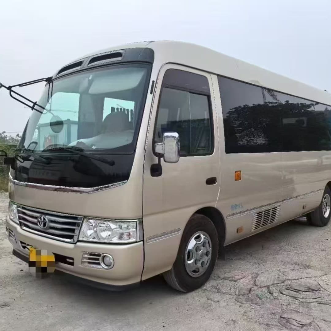 Used Toyota Coaster bus, cross-border 14-23 seater minibus, luxury business vehicle