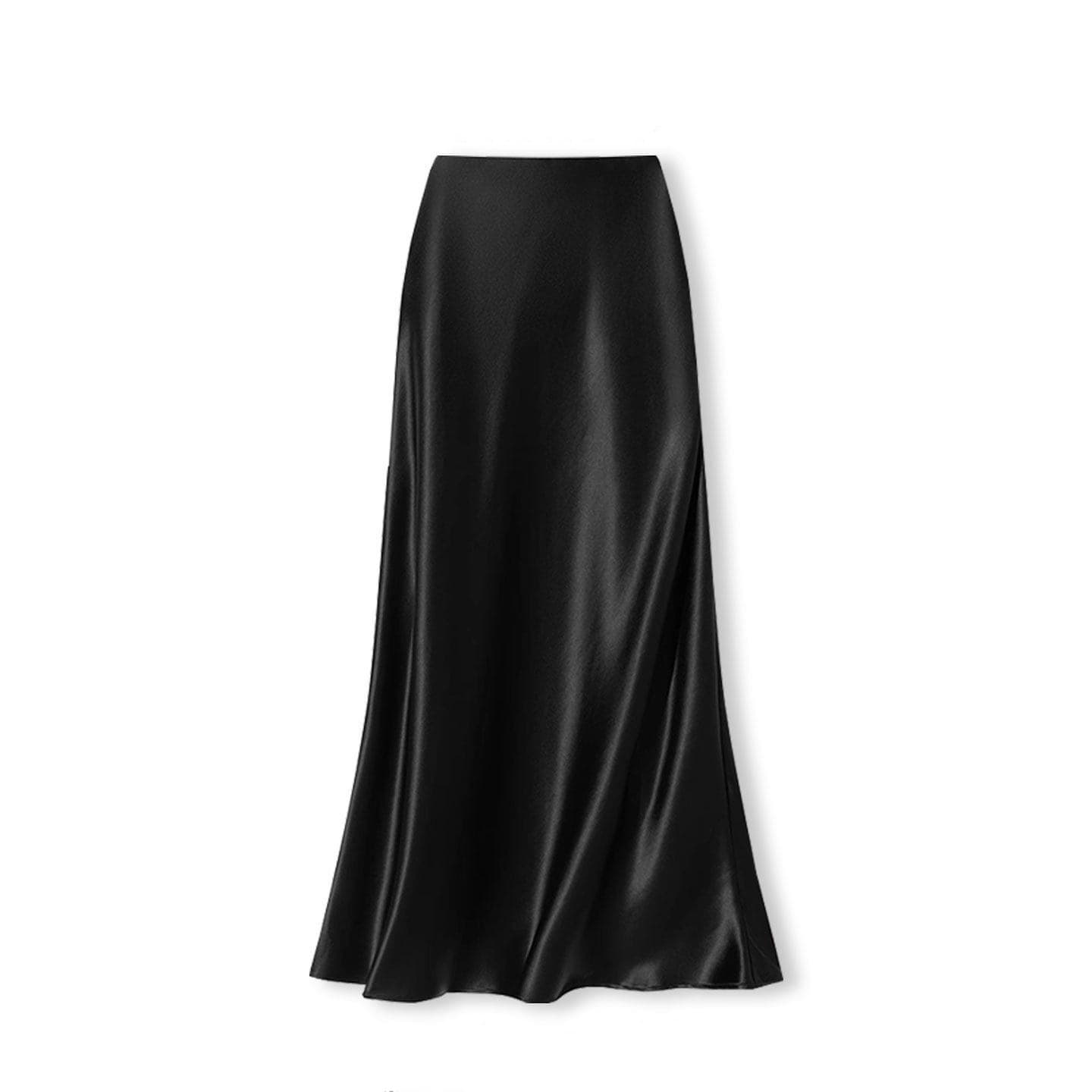 2026 New Acetate Skirt for Women Summer Petite High-End Silk Satin Long Skirt Bodycon Fishtail Skirt