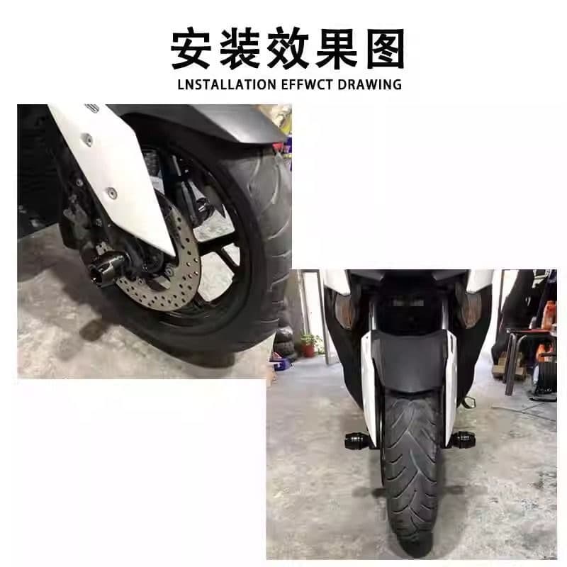 Compatible with Yamaha NMAX155 & 125 NVX XMAX300 & 250 Modified Front Wheel Crash Cup Protection Ball