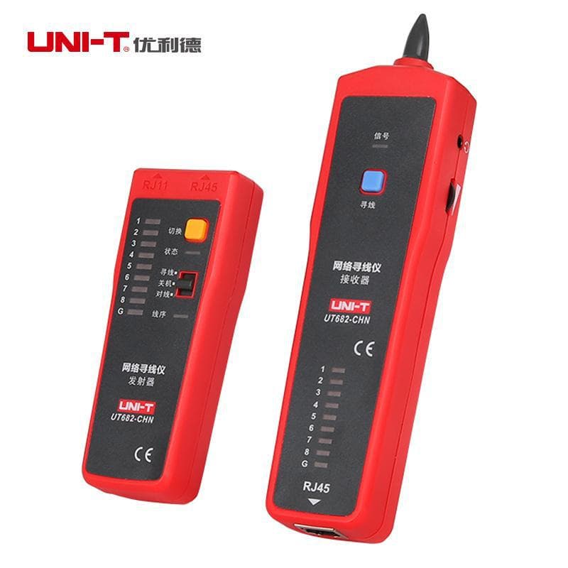 UNI-T Wire Tester UT681A/UT682 Multifunctional Cable Tester Digital Tone Generator and Probe Network Cable Tracer
