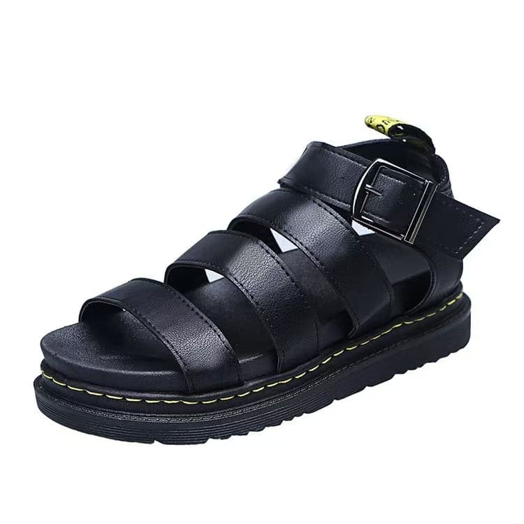 Amazon Export 2024 Summer New Women's Roman Sandals Open-Toe Beach Shoes Women Thick Sole Peep-Toe Sandals