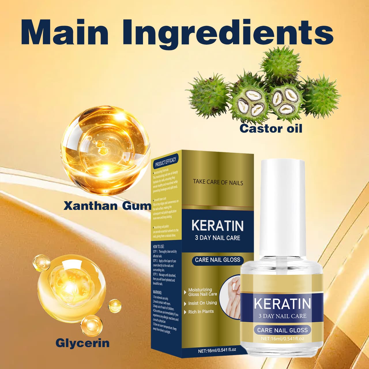 Cross-border Supply Nail Nutrition Oil CARE NAIL GLOSS Bright Nail Moisturizing Nail Care Oil