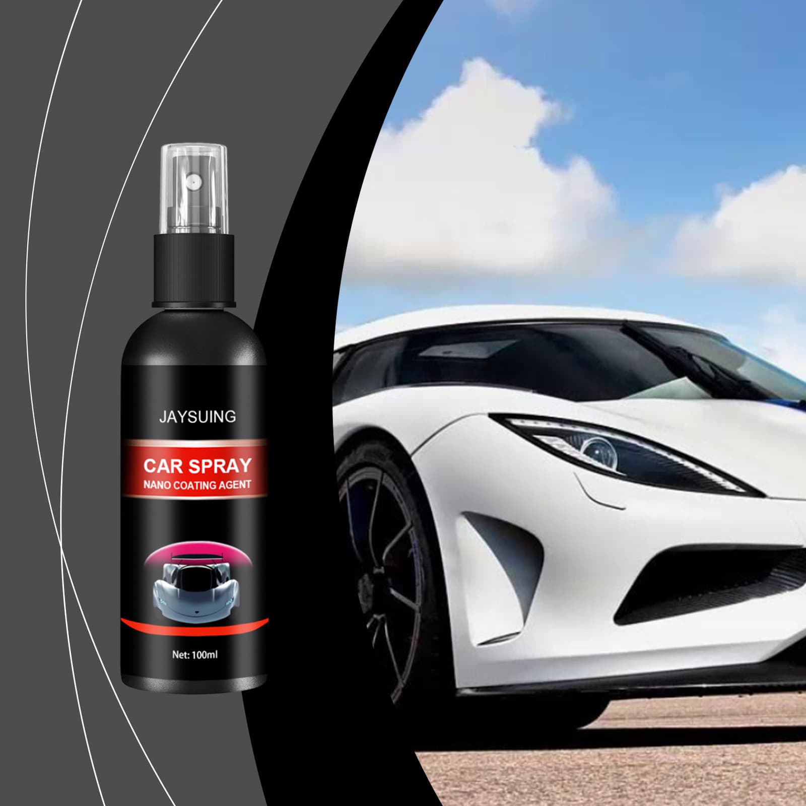 Jaysuing car coating spray glass seal glaze anti-dust and anti-fouling liquid coating agent car maintenance